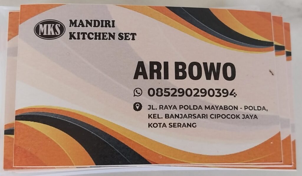 mandiri kitchen set kota serang banten - Ari Bowo